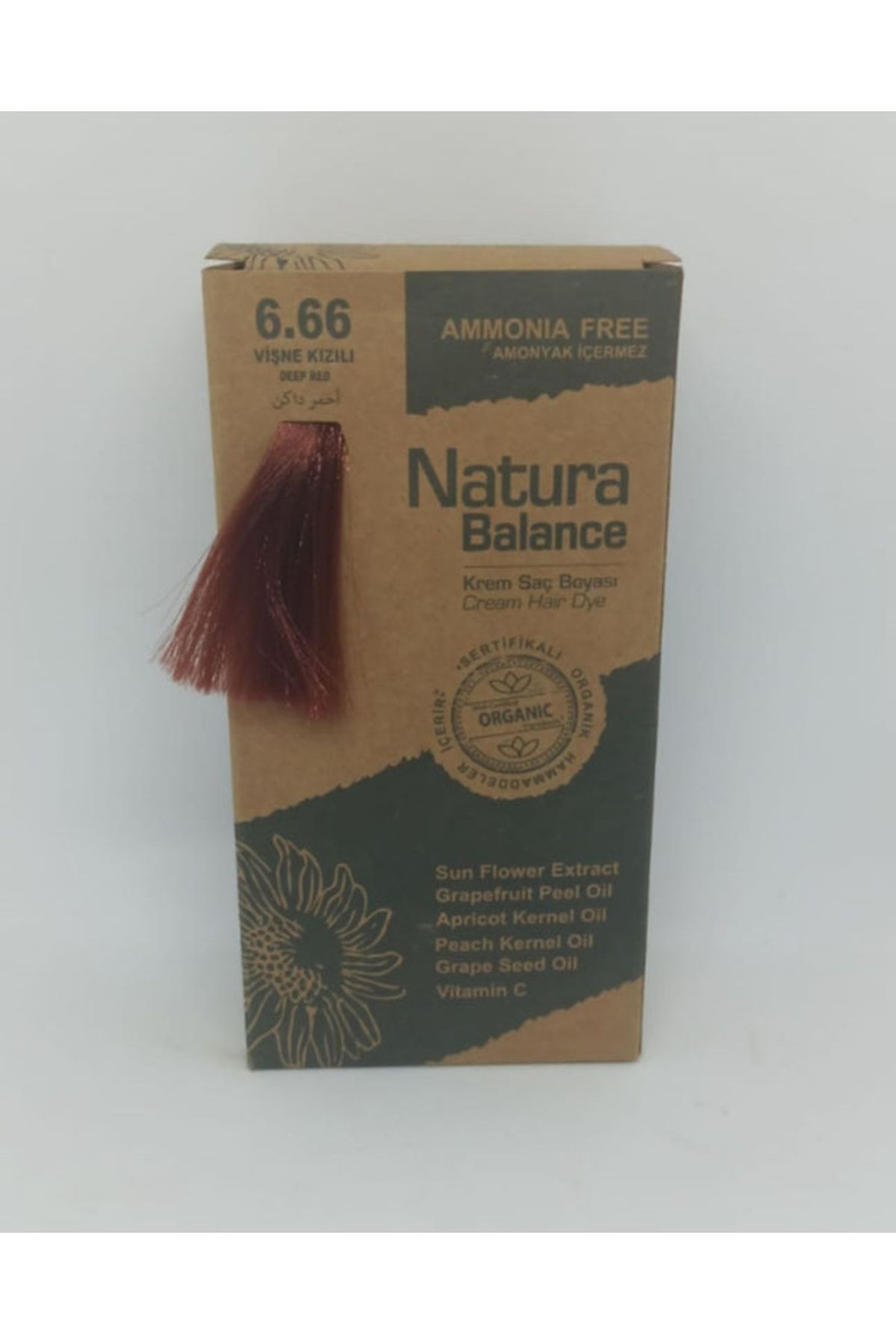 NATURABALANCE Natura Balance Organik Saç Boyası Seti Vişne Kızılı