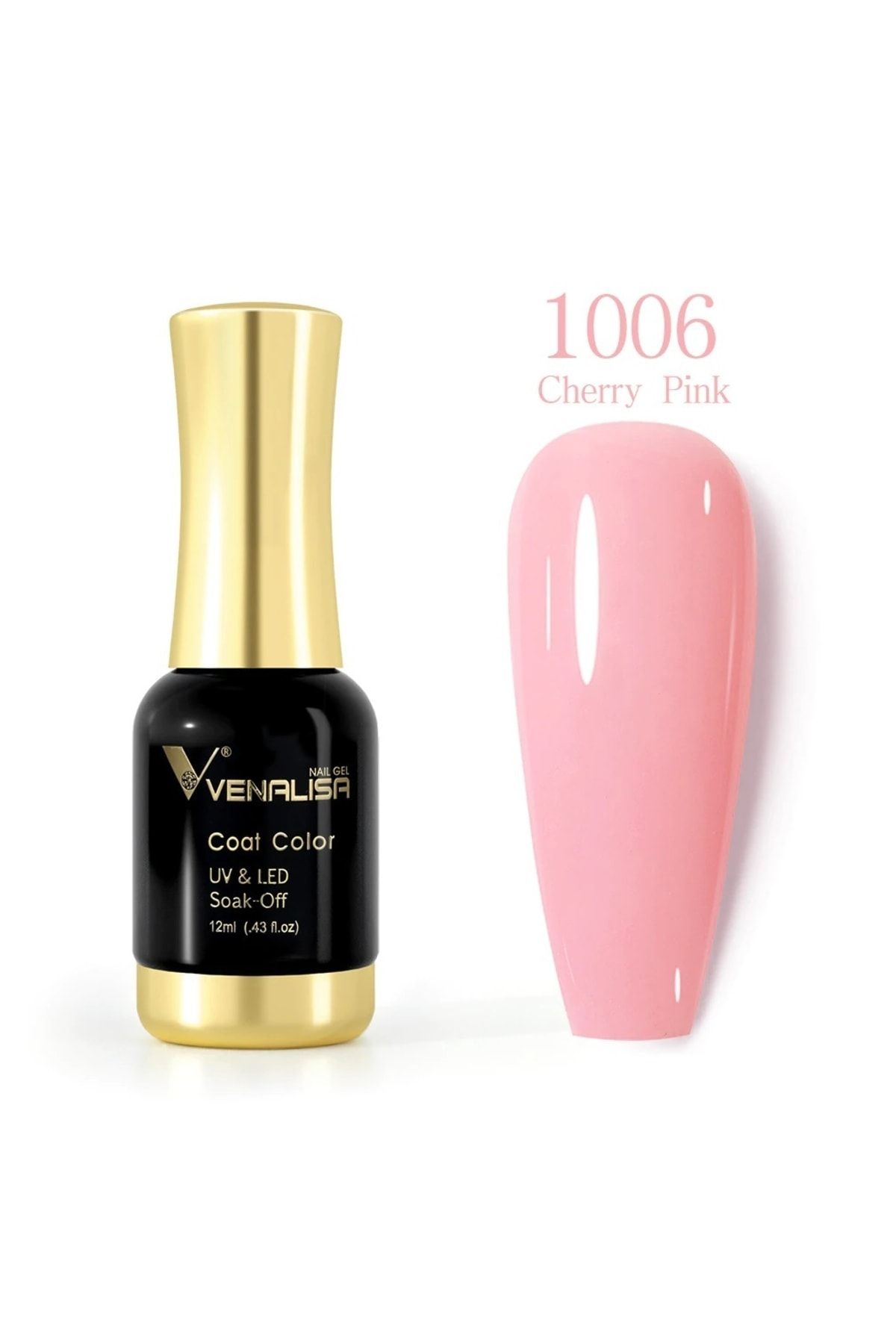Venalisa 12 ml Kalıcı Oje Cherry Pink Uv Led Oje 1006