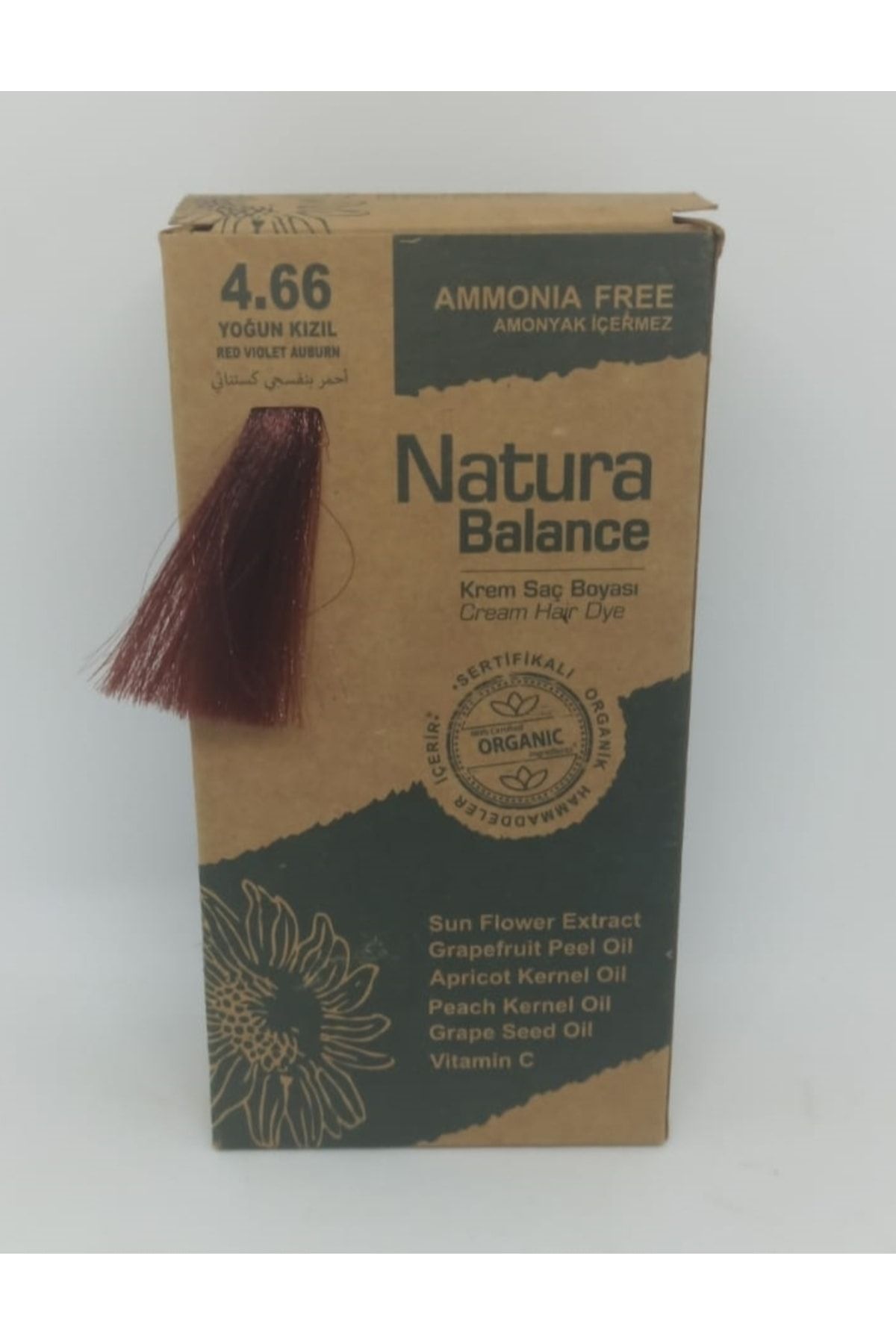 NATURABALANCE Natura Balance Organik Saç Boyası Seti Yoğun Kızıl