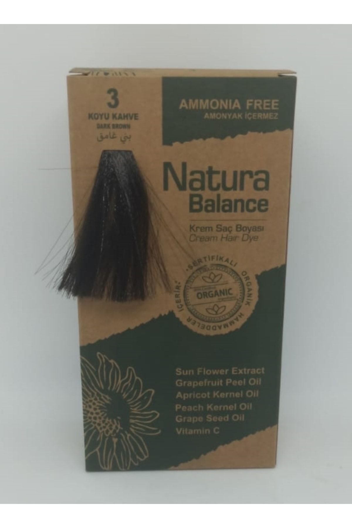 NATURABALANCE Natura Balance Organik Saç Boyası Seti Koyu Kahve