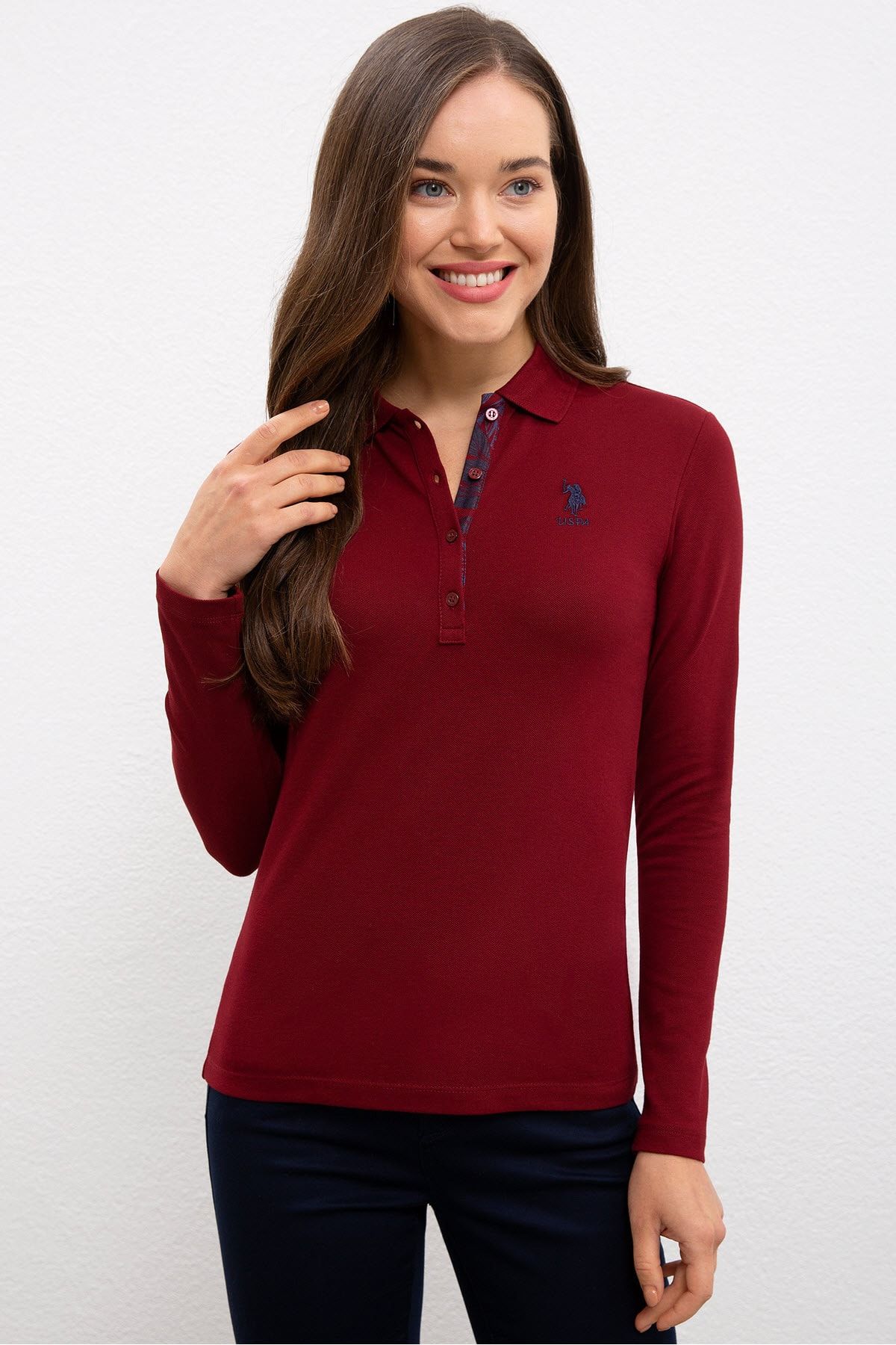 U.S. Polo Assn. Kırmızı Kadın Sweatshirt