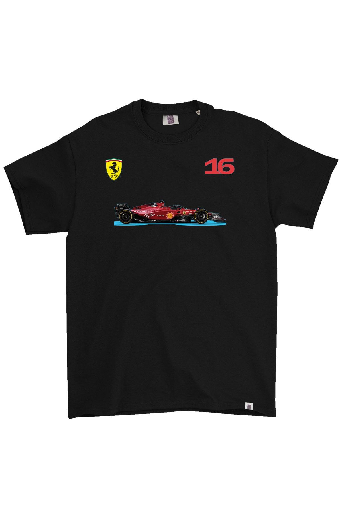 Sekiz Numara Carlos Sainz Ferrari Formula 1 Tişört