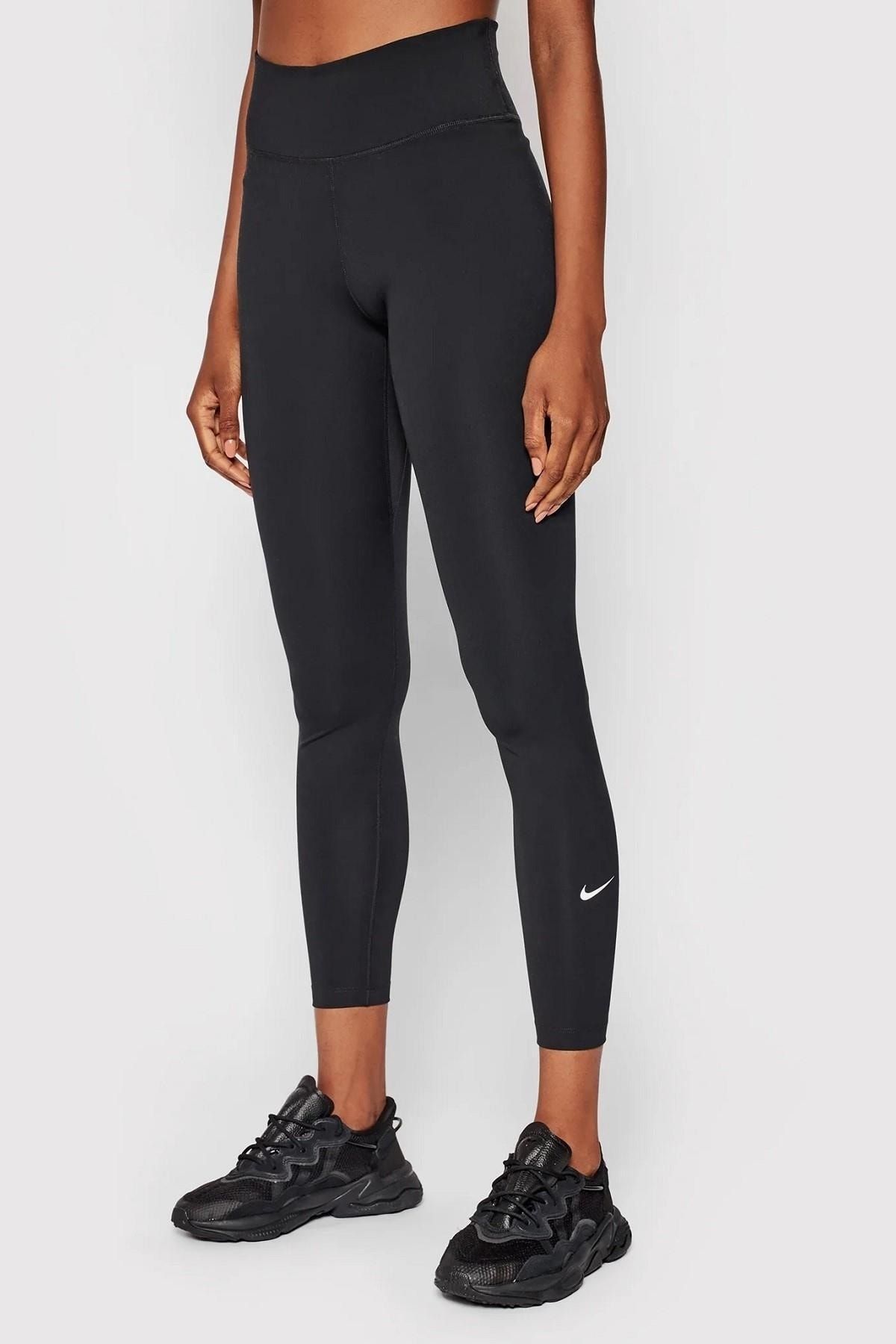 Nike One Performance Training Dri-fit Leggings Toparlayıcı Iç Cepli Kısa Siyah Tayt