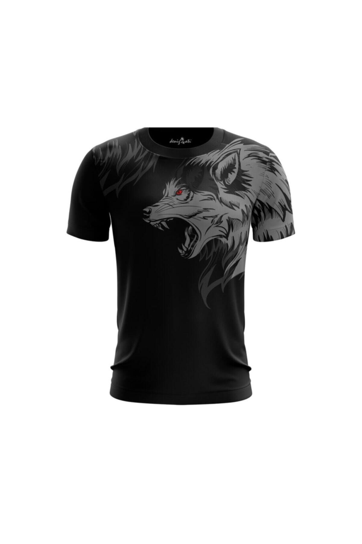 denizatigrup Unisex Siyah Sıfır Yaka T-shirt