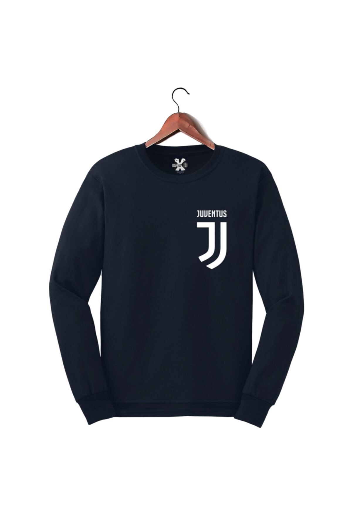 Darkia Juventus Logo Göğüs Baskılı Futbol Sweat Tasarım Sweatshirt