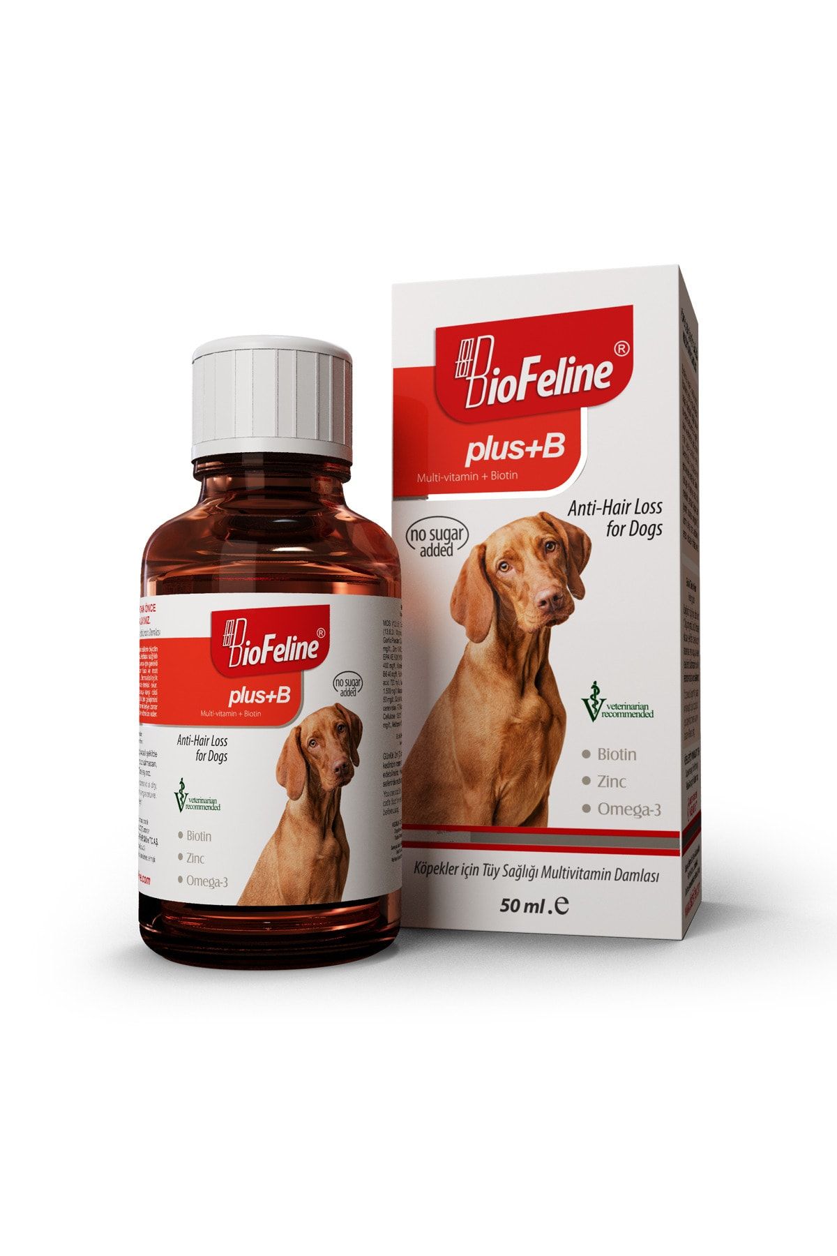 BioFeline Plus+b For Dogs 50 Ml. ( Köpekler Için Tüy Sağlığı Damlası )