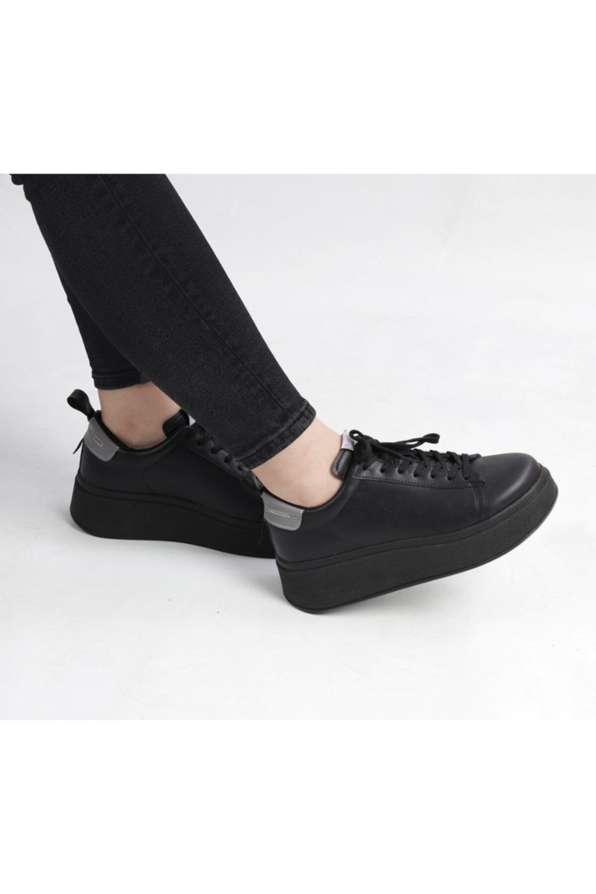 Pierre Cardin Platformlu Sneaker Ayakkabi, Siyah