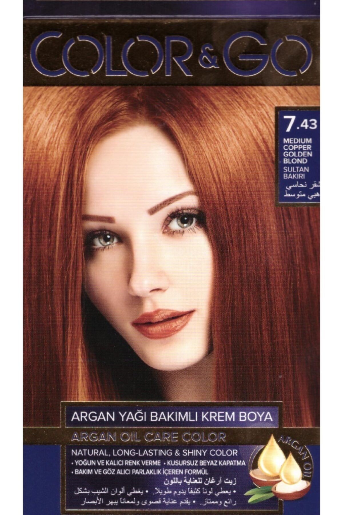 COLOR&GO Color & Go Saç Boyası Sultan Bakırı 7.43