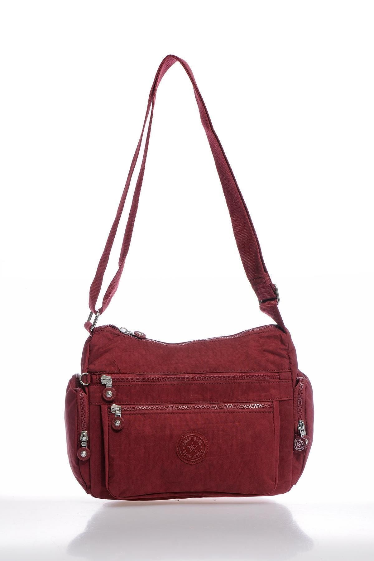 Smart Bags Smbky1115-0021 Bordo Kadın Çapraz Çanta