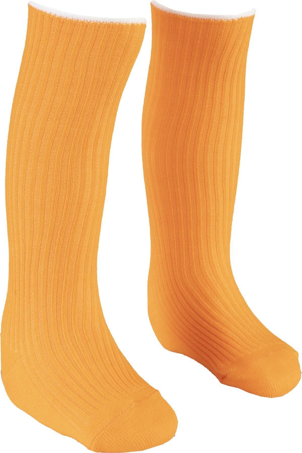 BEBEĞİME ÇORAP Dizaltı Çorap 1-2 Yaş Kız-erkek Bebek / Kız- Erkek Çocuk -turuncu