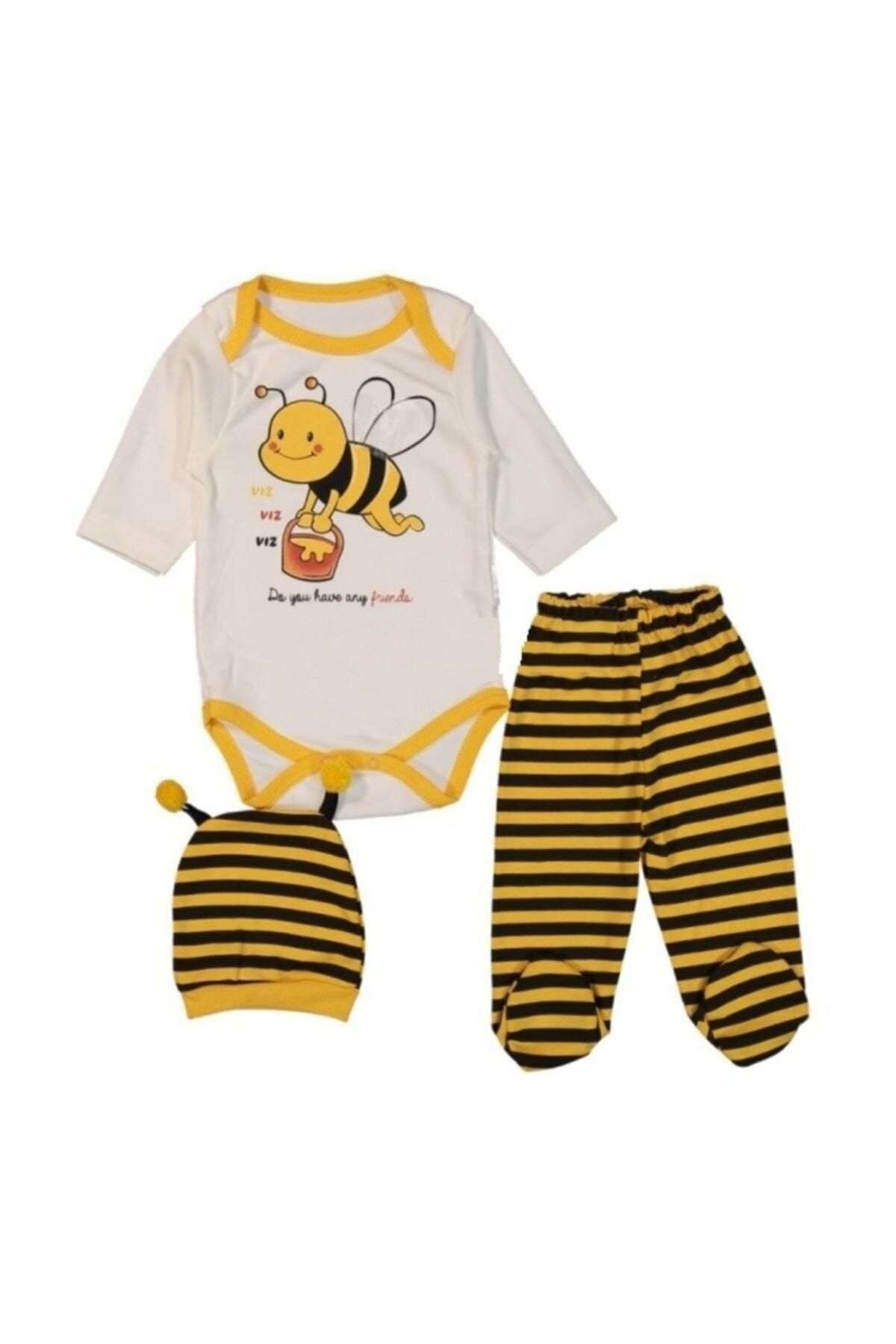 CİCİKS Kız Bebek Sarı Arı Maya Takım