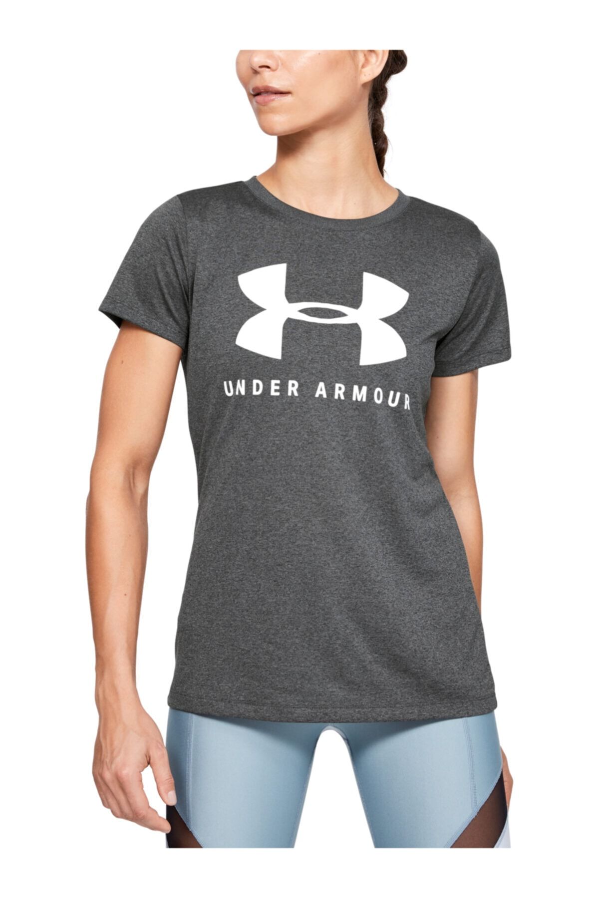 Under Armour Kadın Spor T-Shirt - Tech Sportstyle Graphic Ssc - 1351963-090