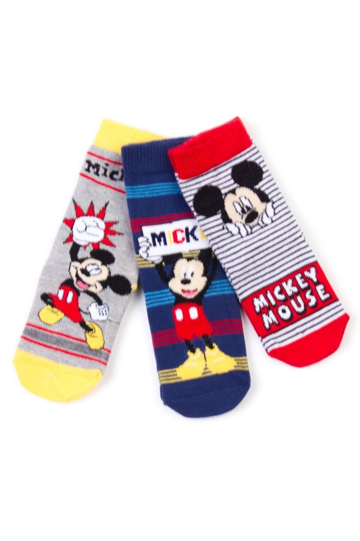 Mickey Mouse Disney 6 Çift Soket Çorap 17065