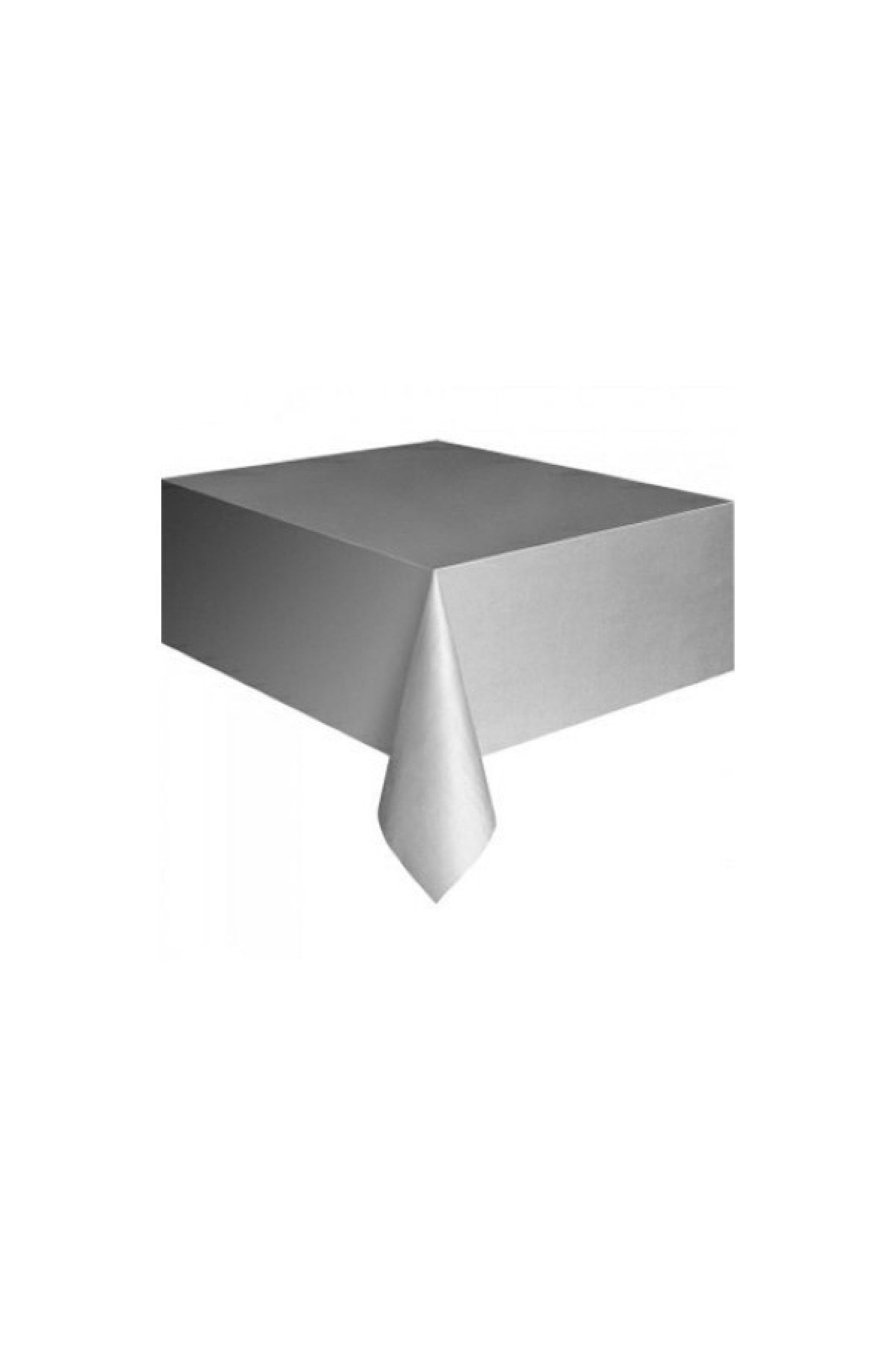 Cansüs Plastik Masa Örtüsü Gümüş - 120x180cm