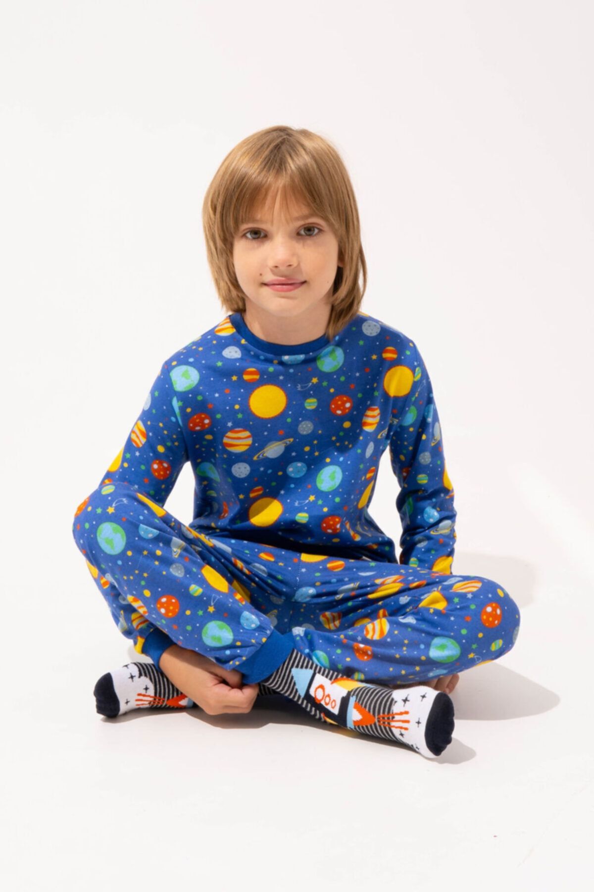 Katia & Bony Space Erkek Çocuk Pijama Takım - Mıx