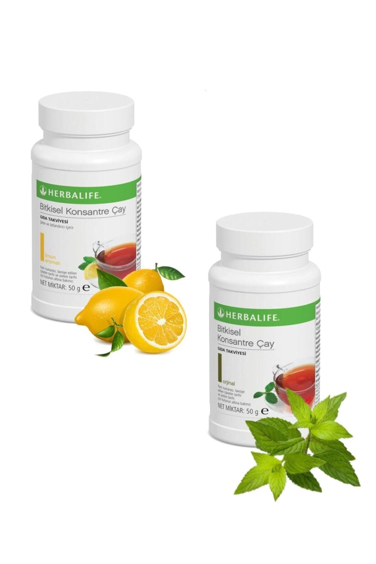 Herbalife Bitkisel Konsantre Çay 2 Li Set 50 gr Limon Klasik