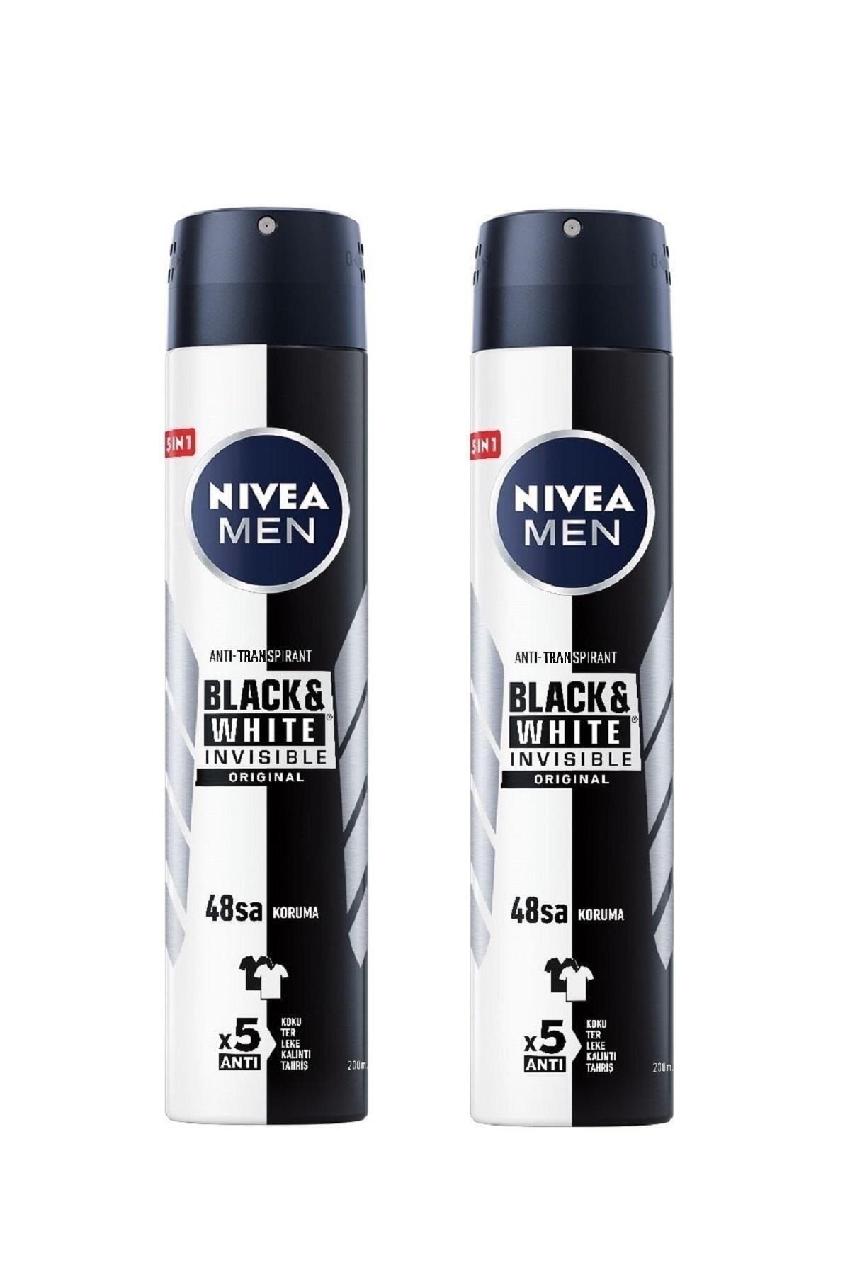 NIVEA Men Invisible Black ve White Original Erkek Deodorant 200 ml
