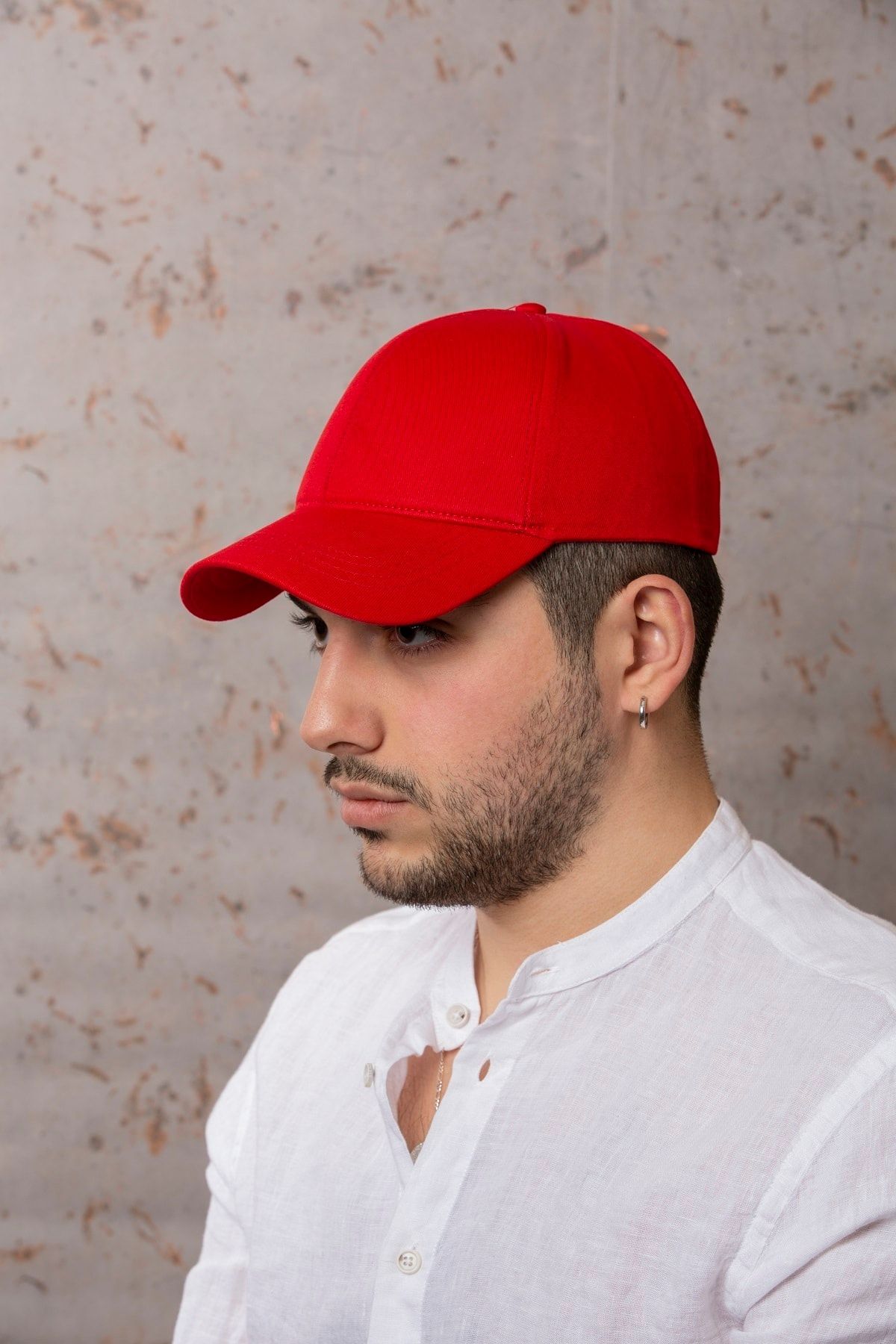 ÜN ŞAPKA Kırmızı Şapka- Arkası Ayarlanabilir Şapka