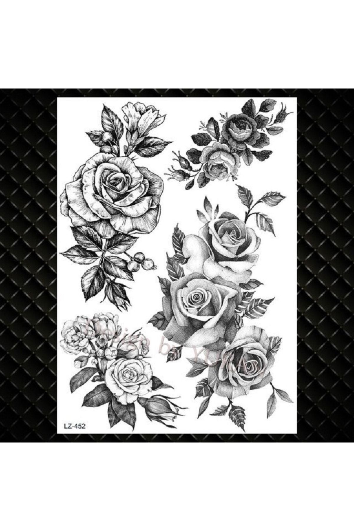 TREND Çiçek Detaylı Geçici Dövme Tatto