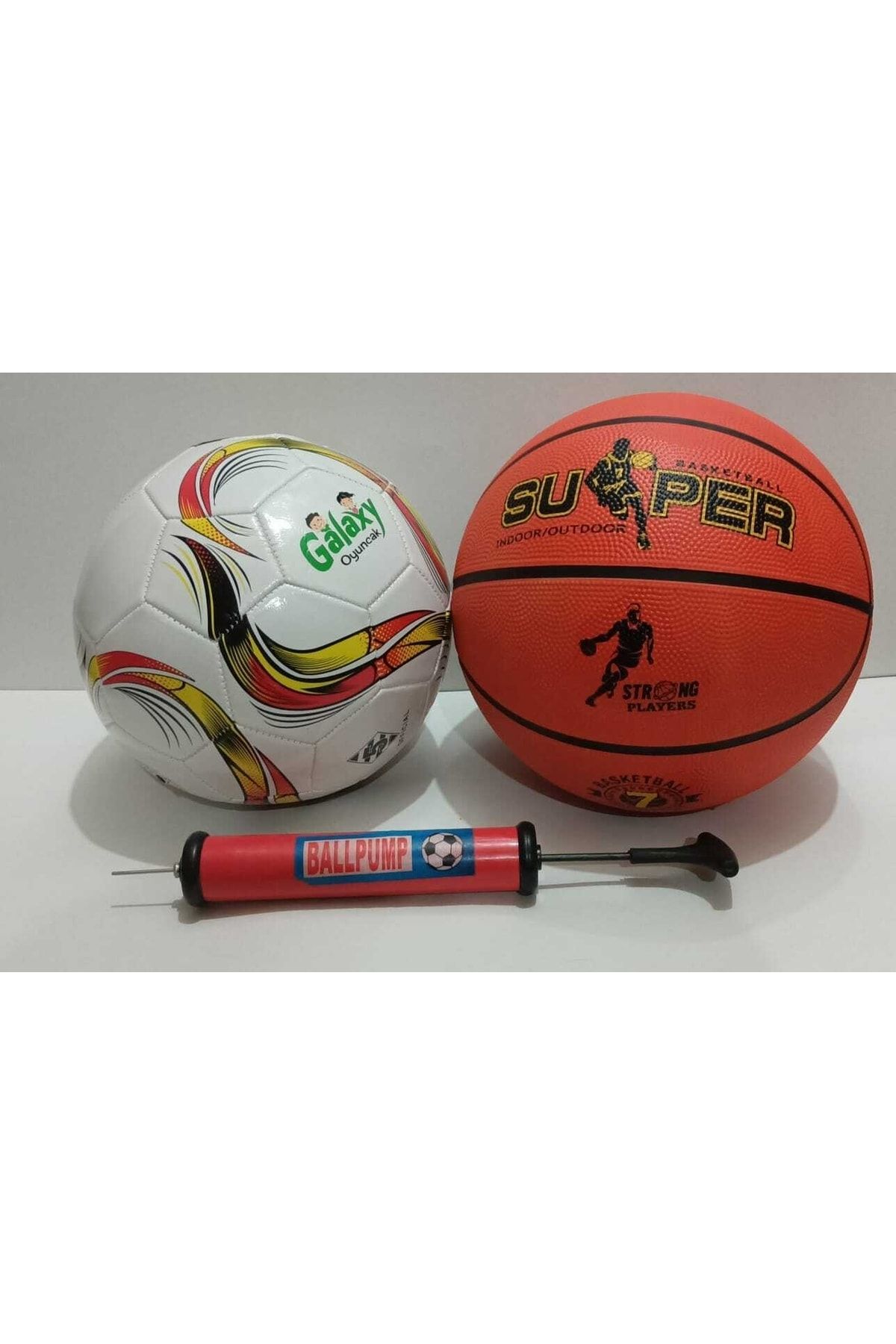 CAN Futbol Topu Basket Topu Ve Şişirme Pompası