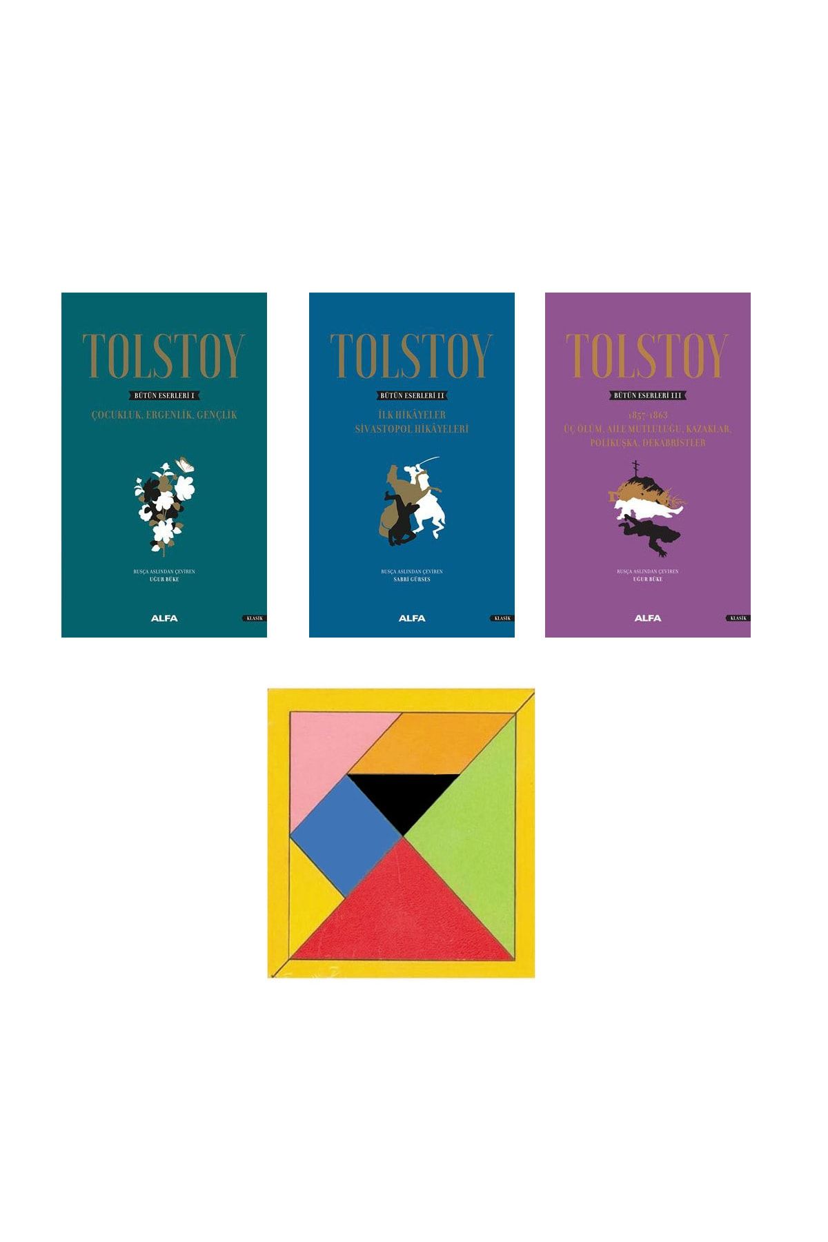Alfa Yayınları Tolstoy Bütün Eserleri 1 - 2 - 3 (ciltli) 3 Kitap Set