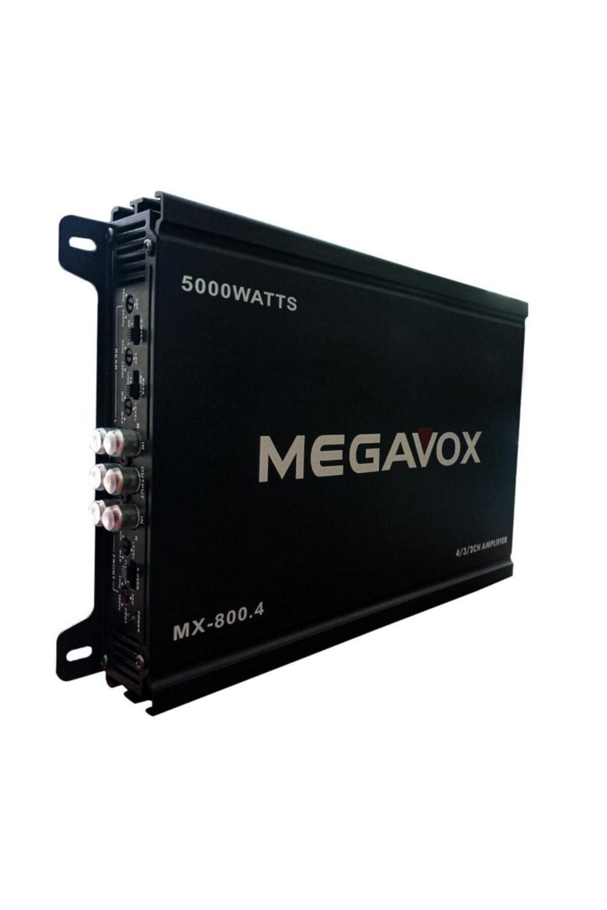 Megavox Mx800.4 5000w 4x60w Rms 4 Kanal Oto Amfi 582