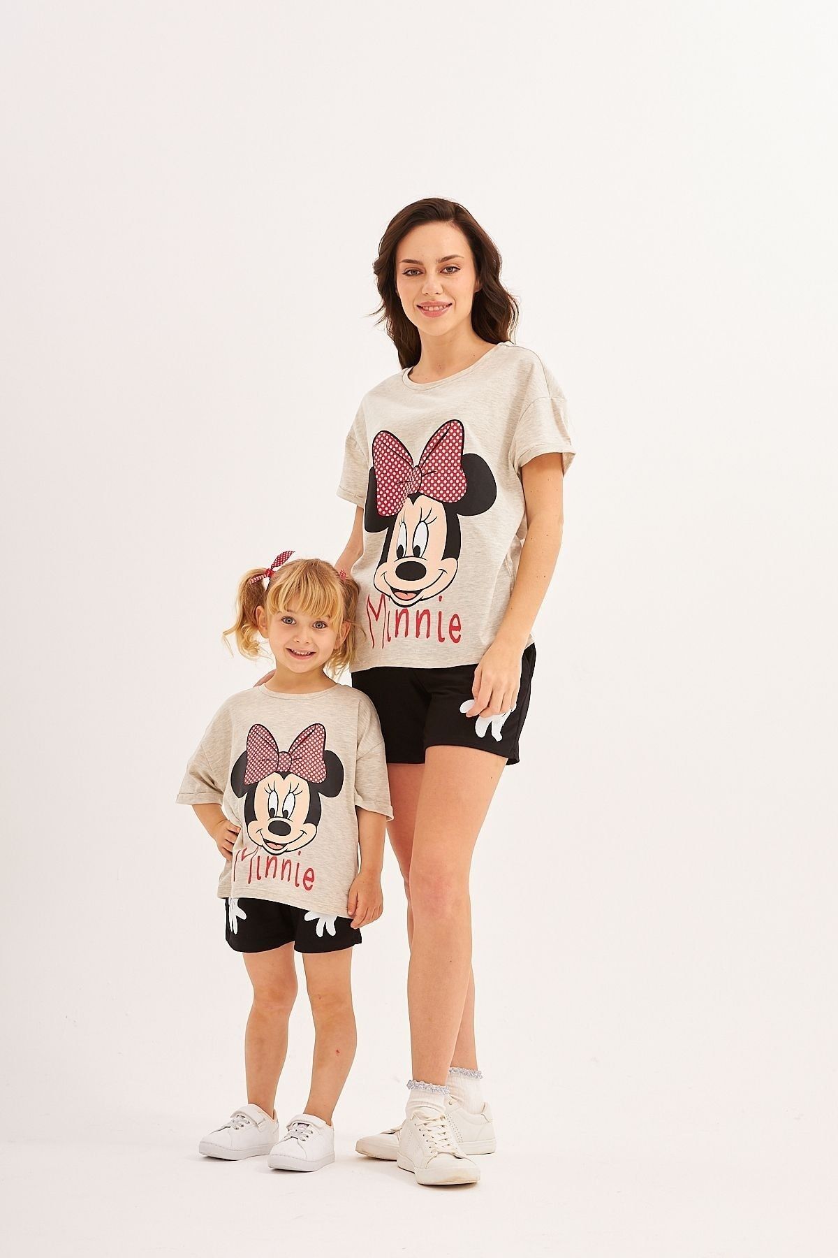 LILIAN Disney Minnie Şort Takım Anne Kız Çocuk Ayrı Ayrı Satılır Fiyatları Farklıdır