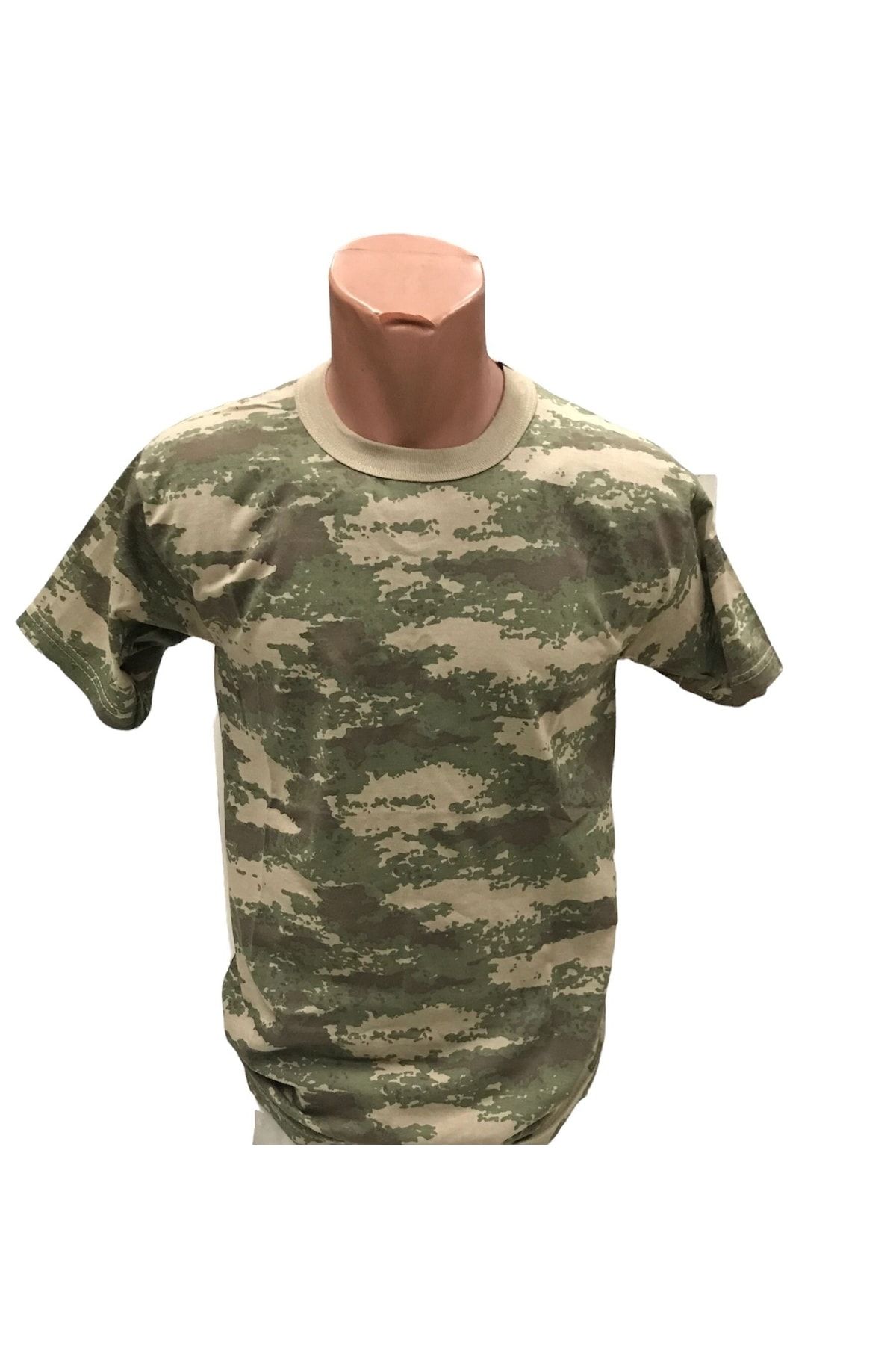 Açıkalın askeri Malzeme Kamuflaj Desenli T-shirt