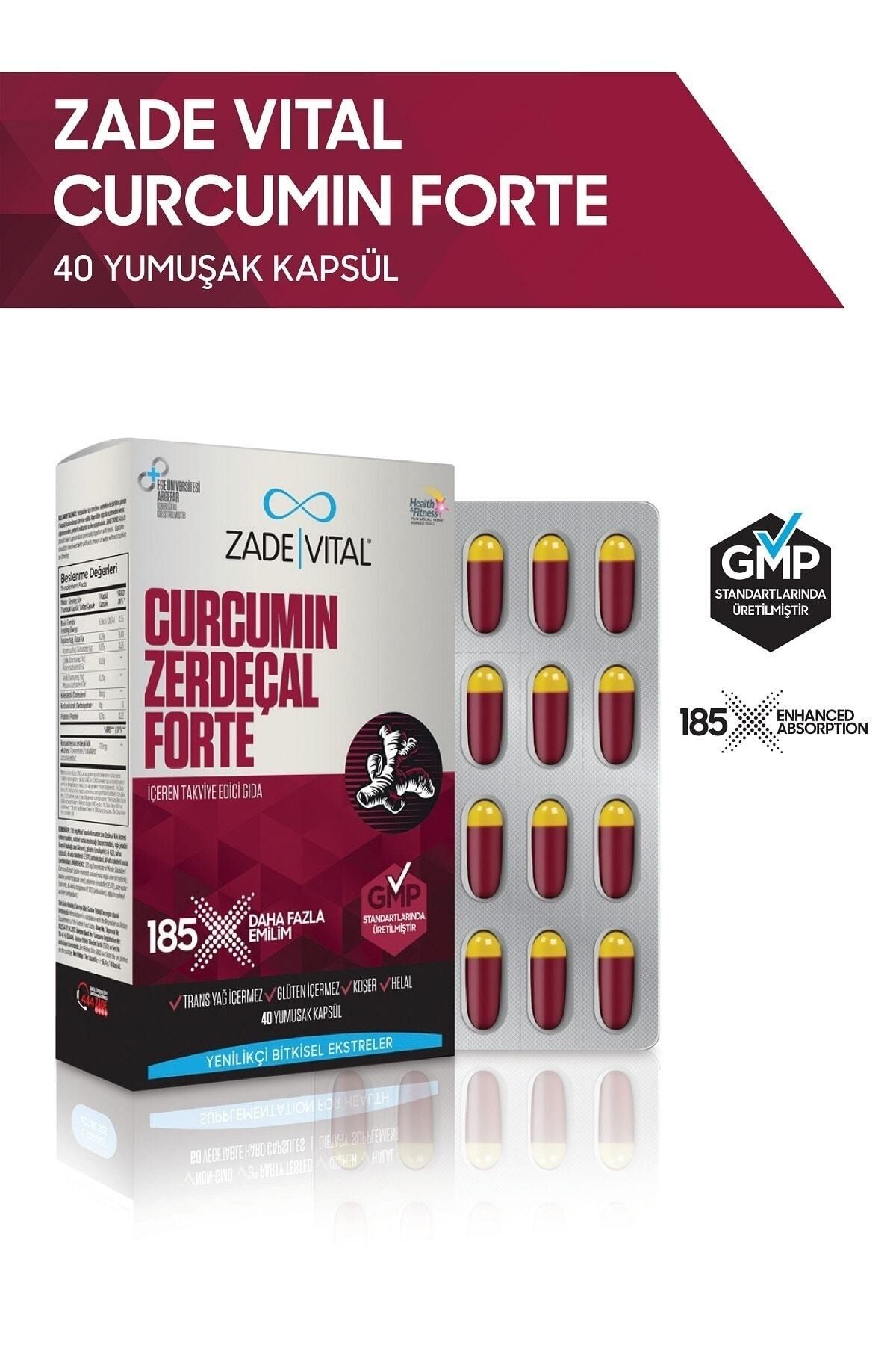 Zade Vital Curcumin Forte - Zerdeçal 1000 Mg 40 Kapsül