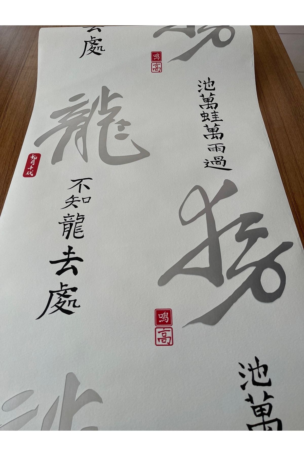BAŞYAPI DİZAYN Çince Yazılı Ithal Duvar Kağıdı (5m²)