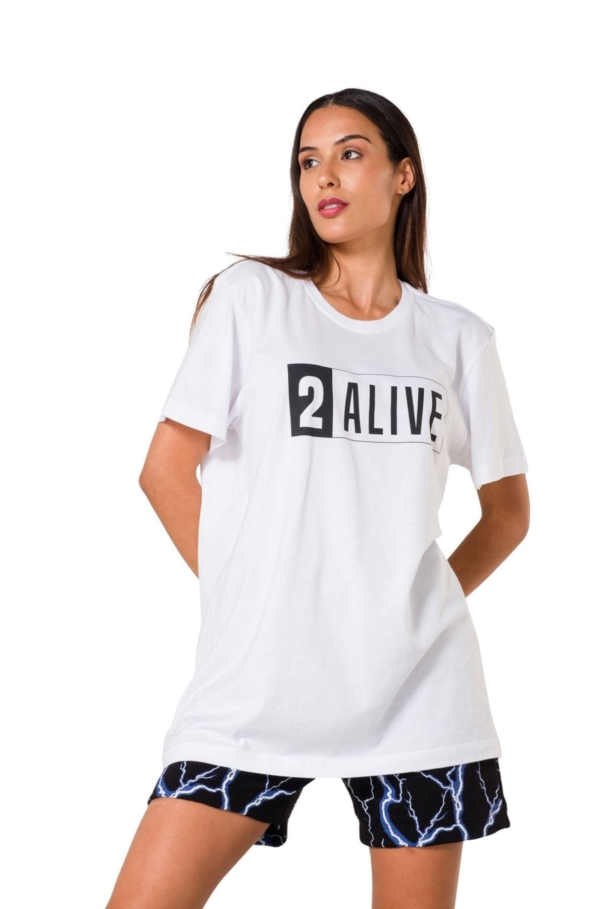 Viselia Oversize Beyaz T-shirt %100 Pamuk Pubg Nefes Alan Yeni Nesil Terletmeyen Baskılı Unisex