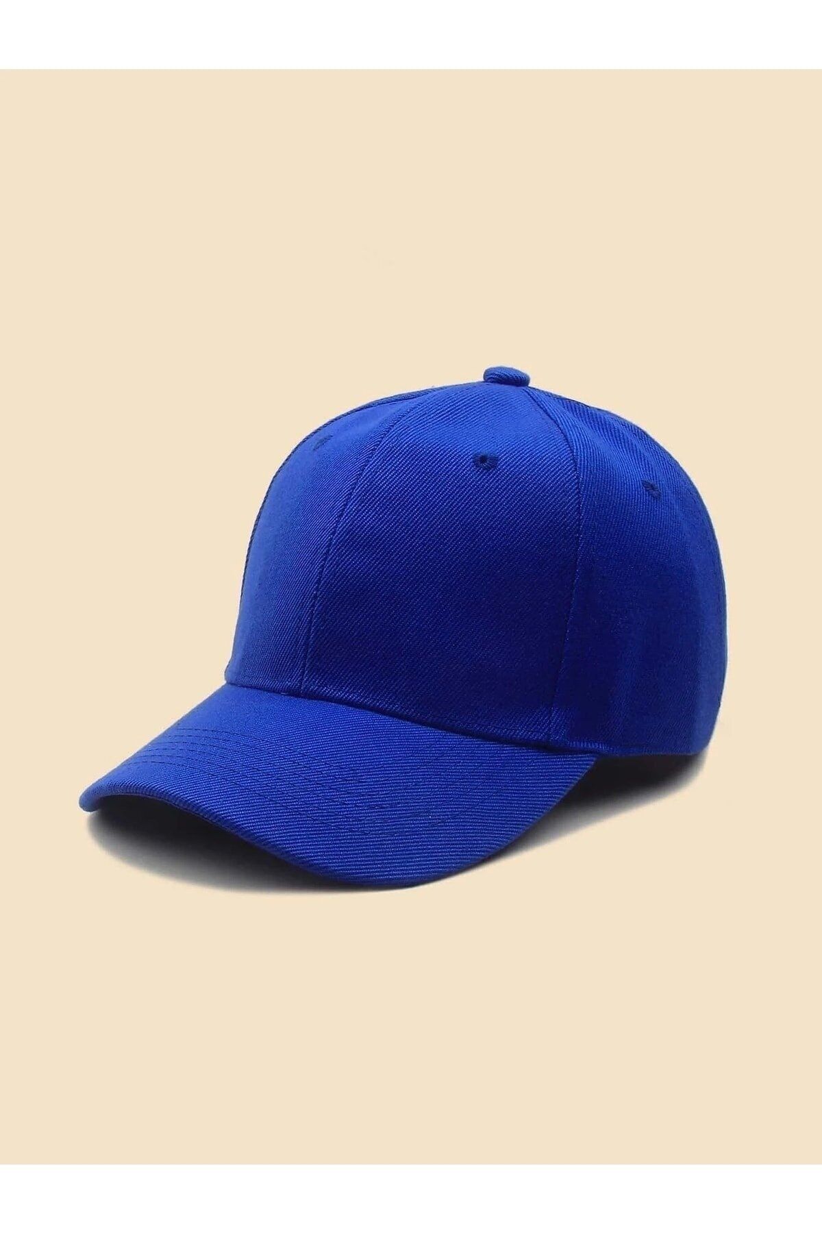 Nacar Unısex Tek Renk Düz Basic Şapka Cap Tek Ebat