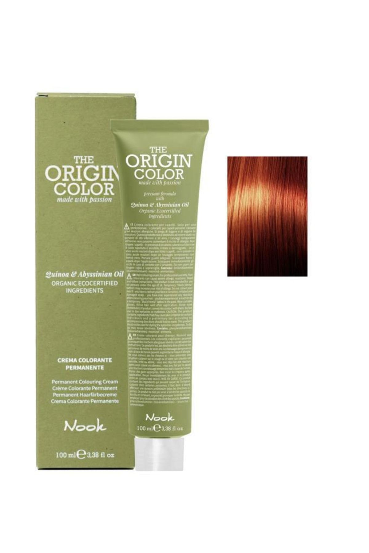 Nook The Origin Color Saç Boyası 6.4 Koyu Kumral Bakır 100 ml