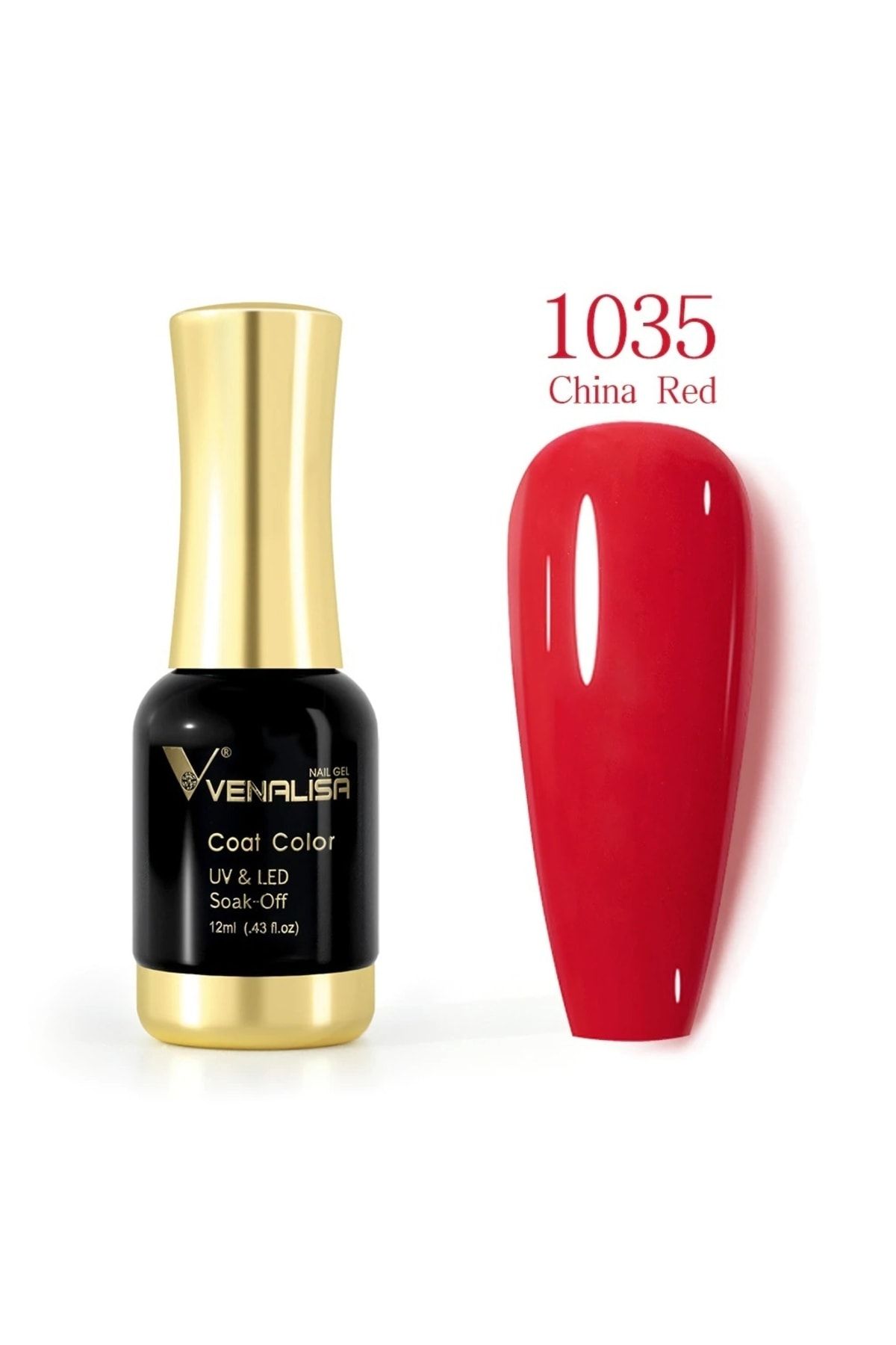 Venalisa 12 ml Kalıcı Oje China Red Uv Led Oje 1035