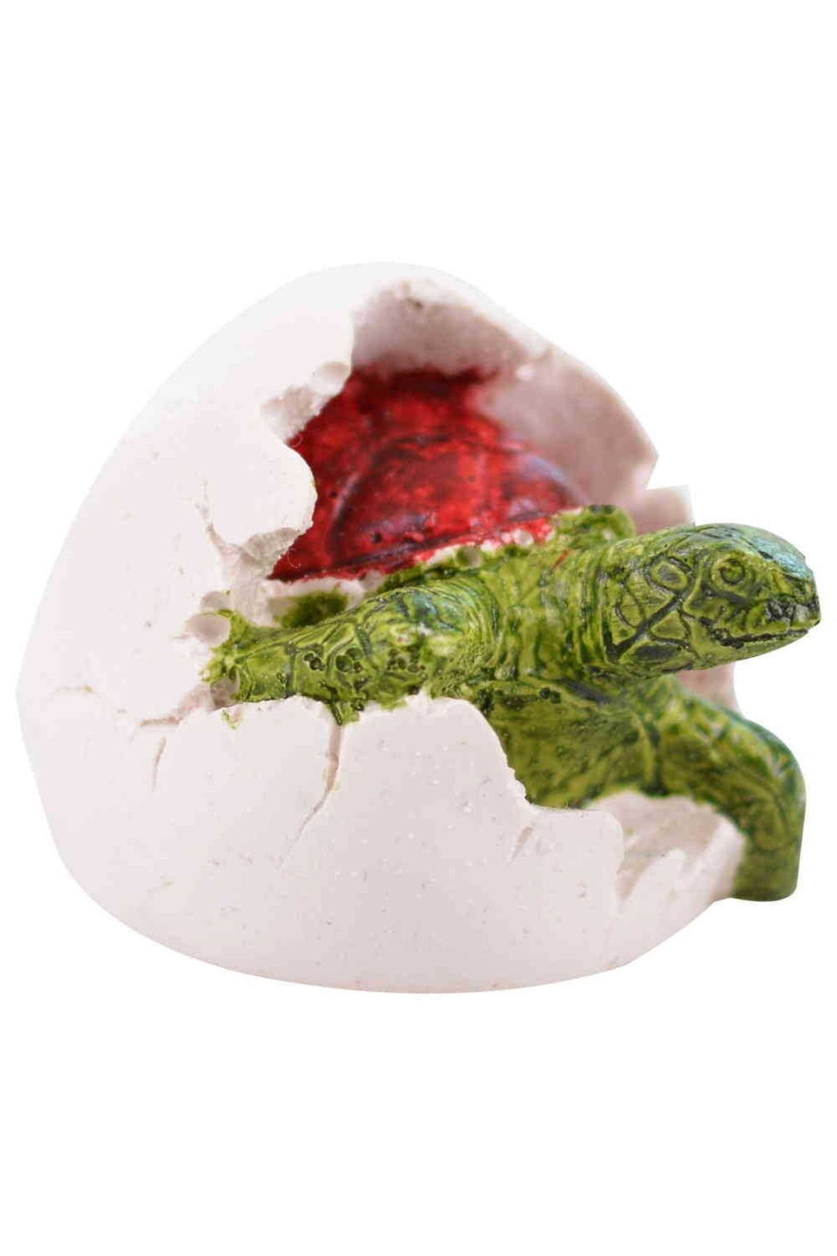 Myros Polyester Çatlayan Kaplumbağa Yumurta Biblo