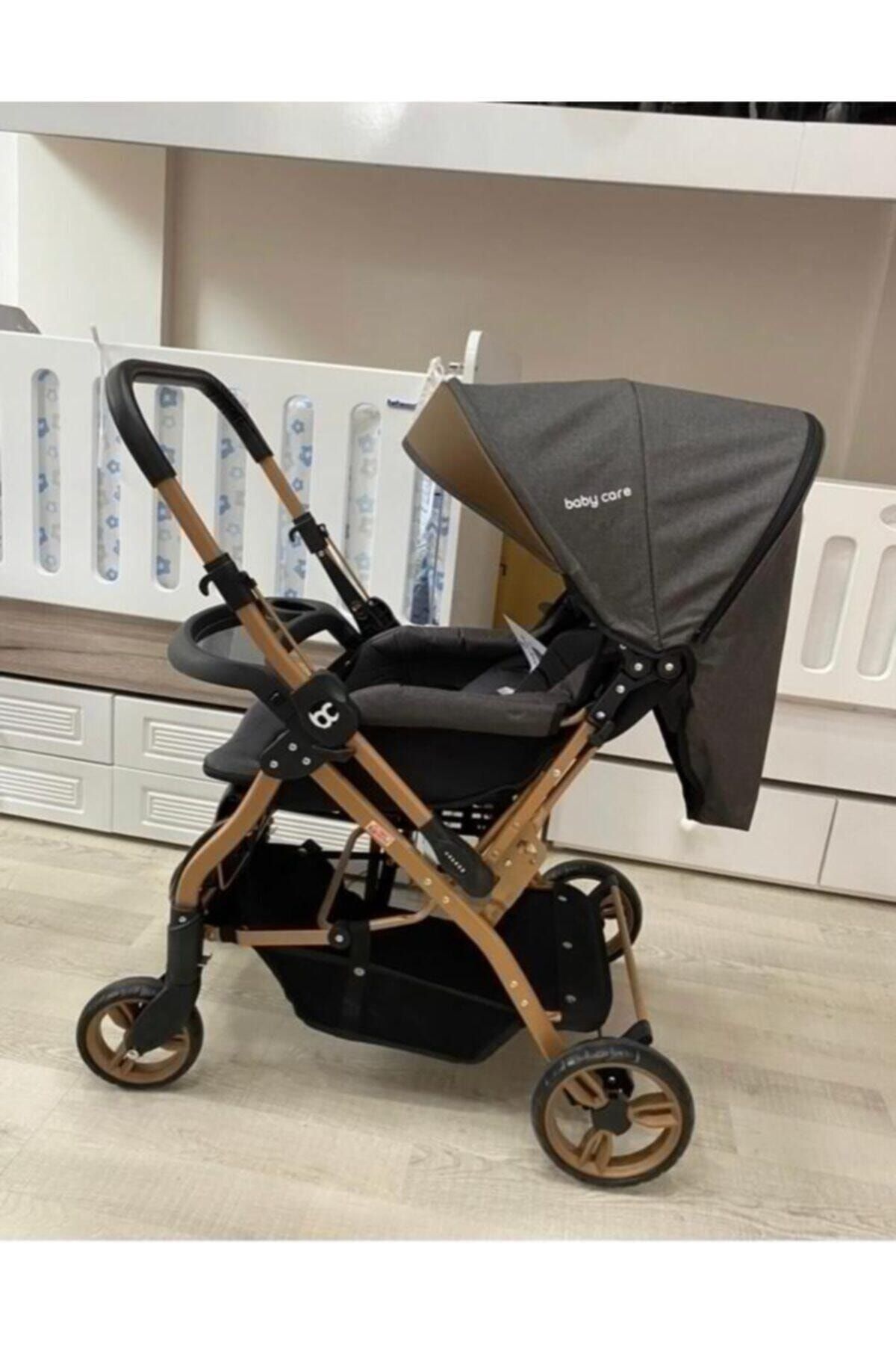 Baby Care Bc 65 Capron Çift Yönlü Bebek Arabası Gold Kahve