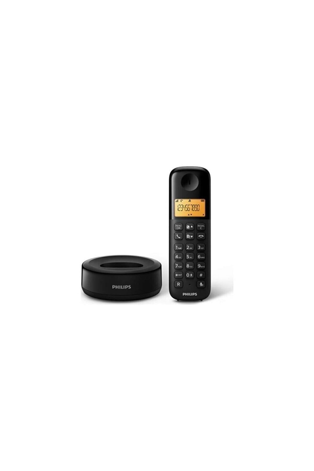 Philips Kablosuz Dect Telsiz Telefon Siyah Telsiz Telefon Sabit Ev Telefonu