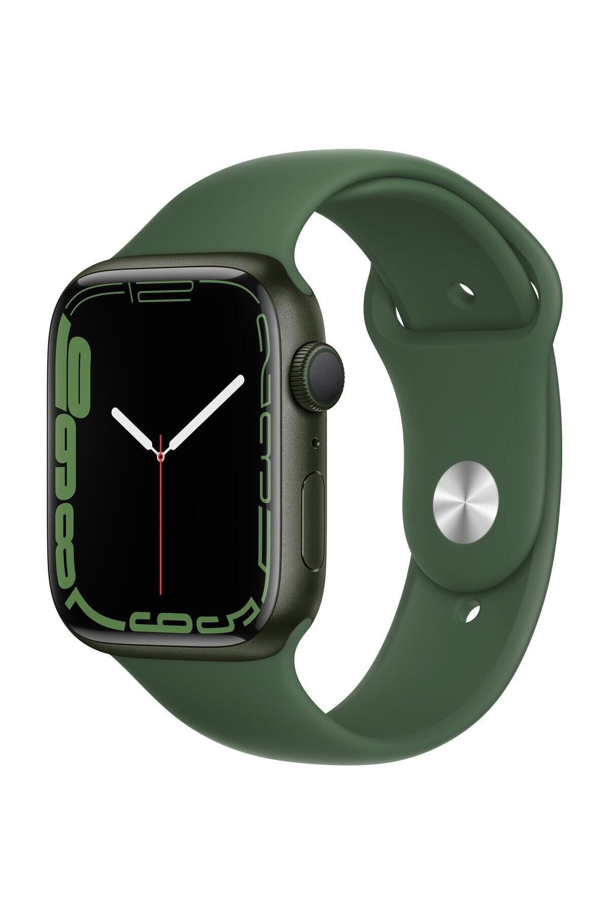 Apple Watch Series 7 45mm GPS Yeşil Akıllı Saat Alüminyum Kasa ve Spor Kordon (Apple Türkiye Garantili)