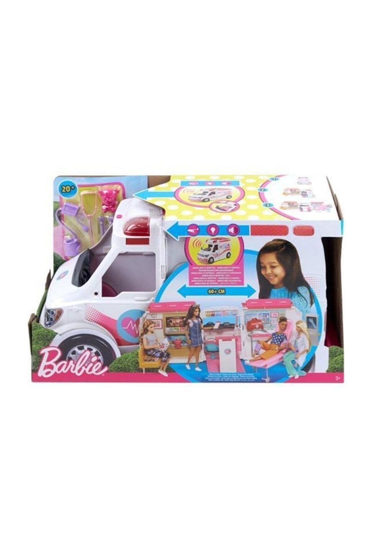 Barbie 'nin Ambulansı Oyun Seti 60 Cm Işıklı Ve Sesli