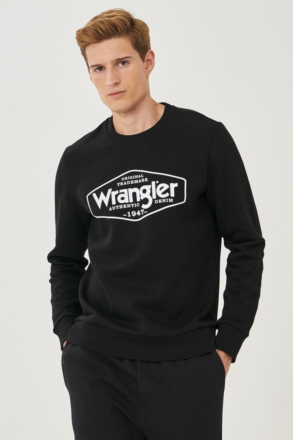 Wrangler Regular Fit Normal Kesim Sıfır Yaka Sweatshirt