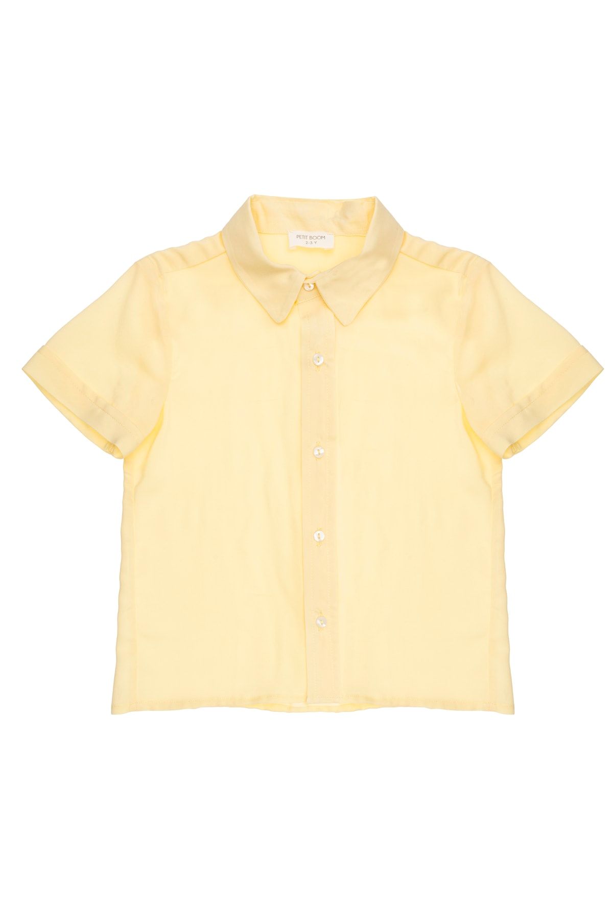 Petit Boom Bebek/çocuk Kısa Kollu Gömlek Sarı