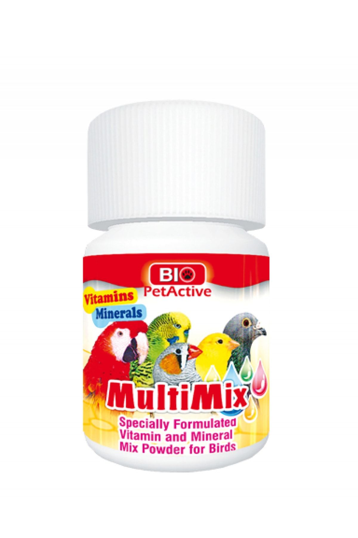 Bio PetActive Multimix Kuşlar Için Toz Vitamin Karışımı 50 Gr.