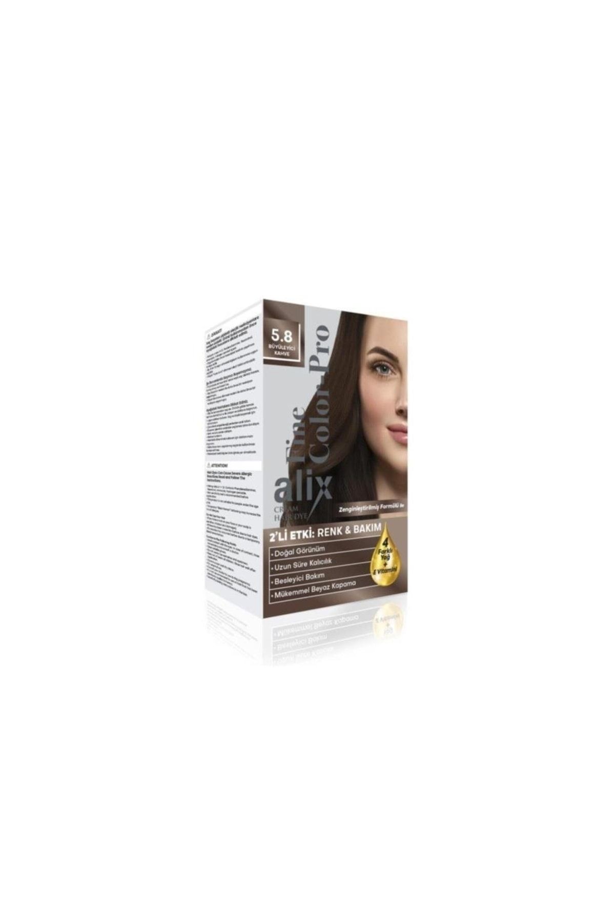 Alix Kit Saç Boyası 50ml 5.8 Büyüleyici Kahve