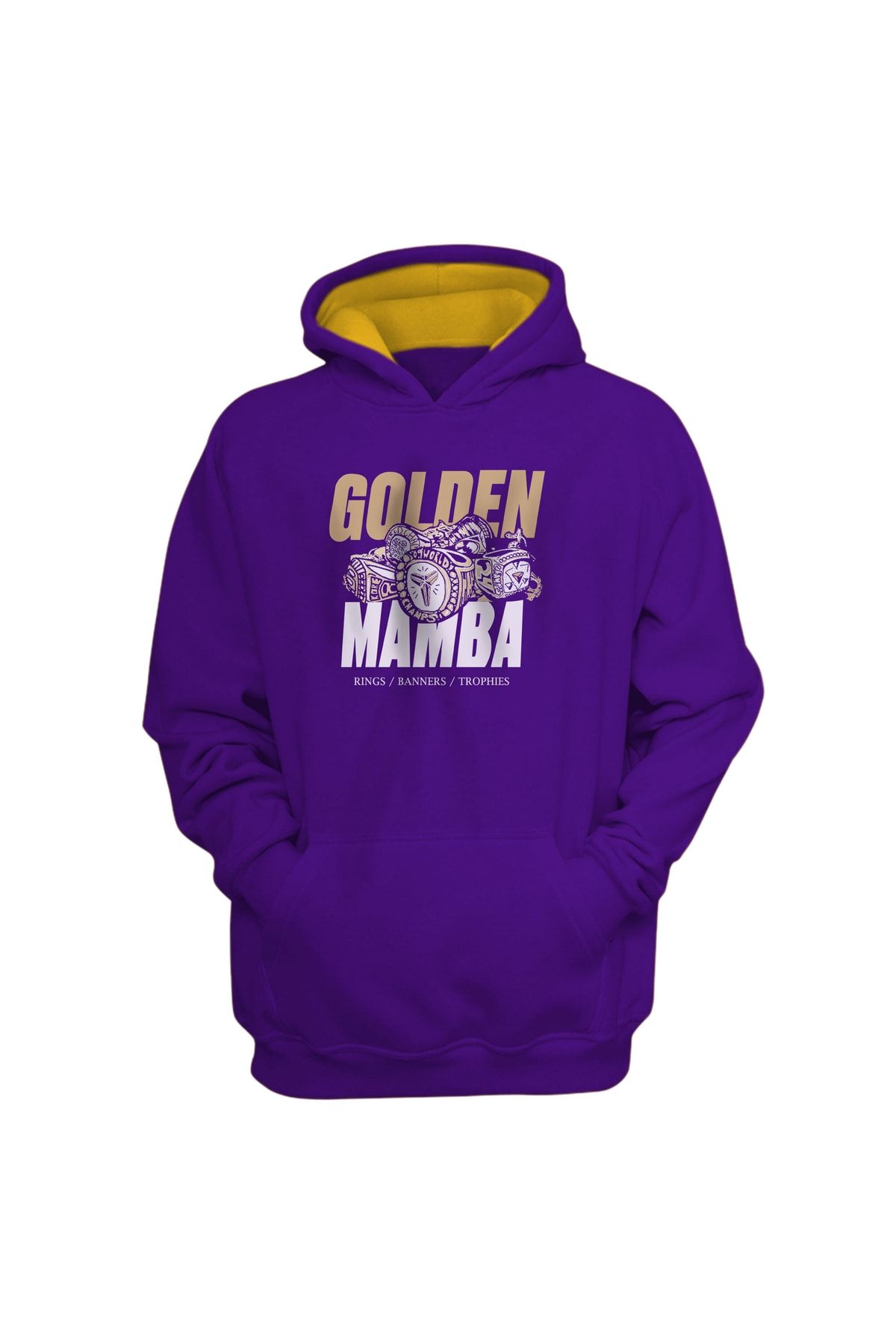 Usateamfans Erkek Mor Golden Mamba Hoodie Sweatshirt