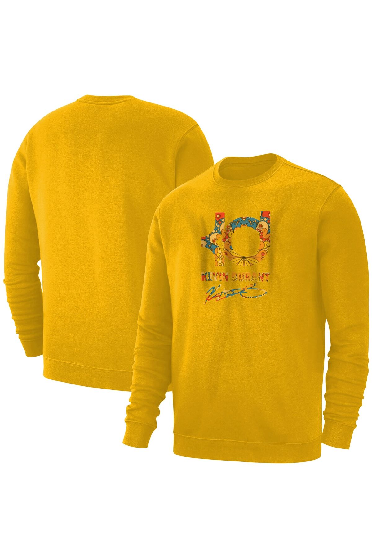 Usateamfans Erkek Sarı Kevin Durant Basic Sweatshirt