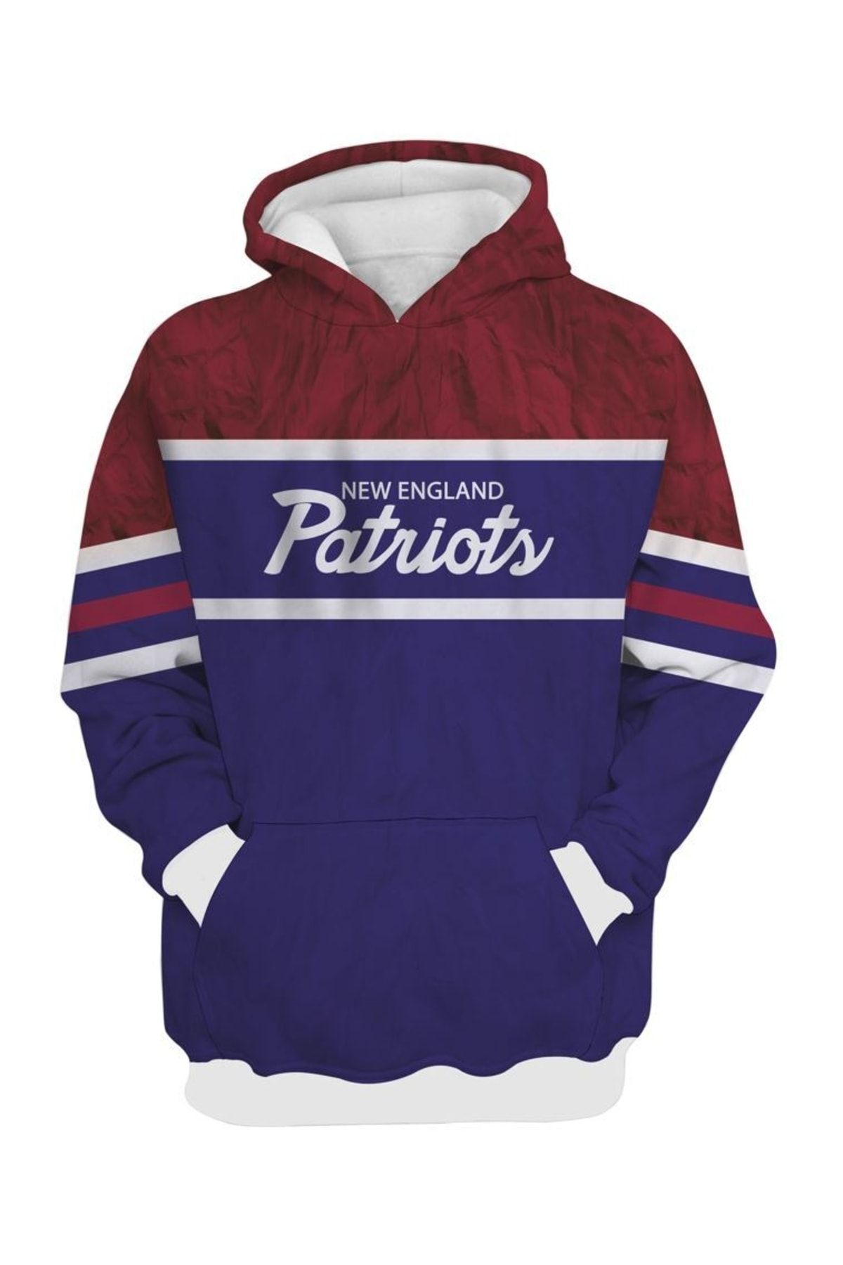 Usateamfans New England Patriots 3d Oversize Hoodie