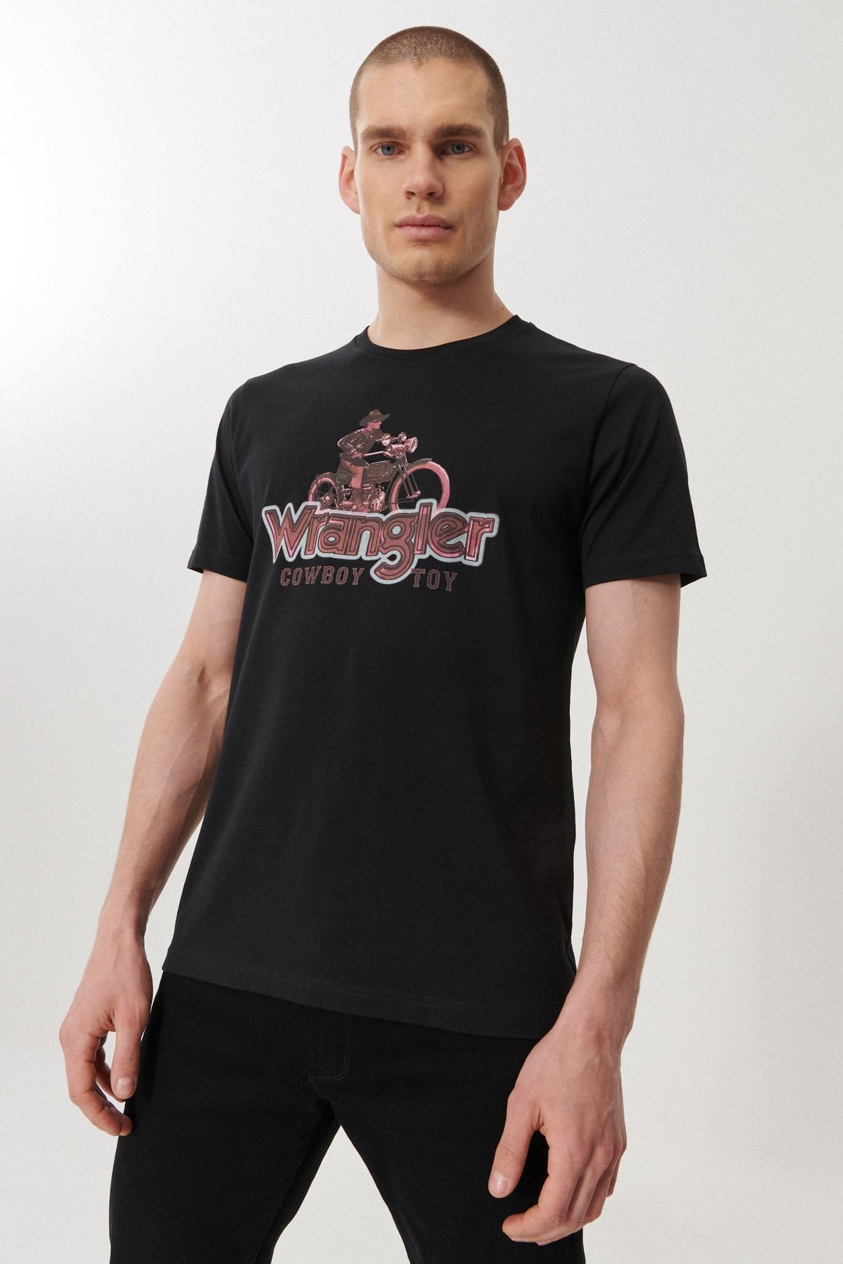 Wrangler Regular Fit Normal Kesim Sıfır Yaka %100 Pamuk Logolu Tişört