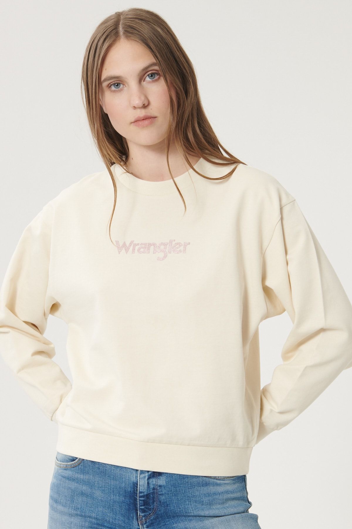 Wrangler Regular Fit Normal Kesim %100 Pamuk Sıfır Yaka Sweatshirt