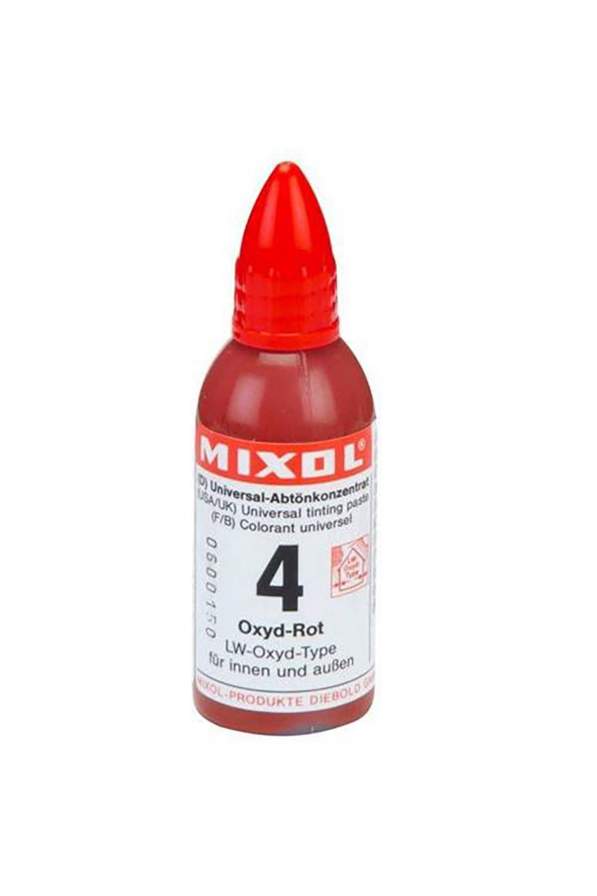 Henkel Mixol Renk Tüpü Oksit Kırmızı No:4 20 ml