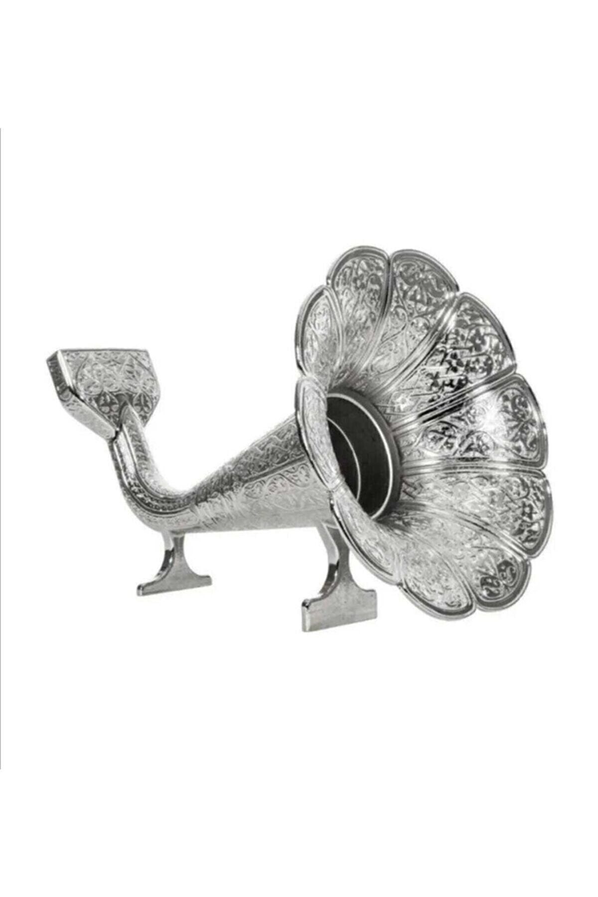 Kelepir Fırsatlar Otantik Parlak Gümüş Osmanlı Stili Gramofoni Cep Telefenlarına Uygun Ses Yükseltici